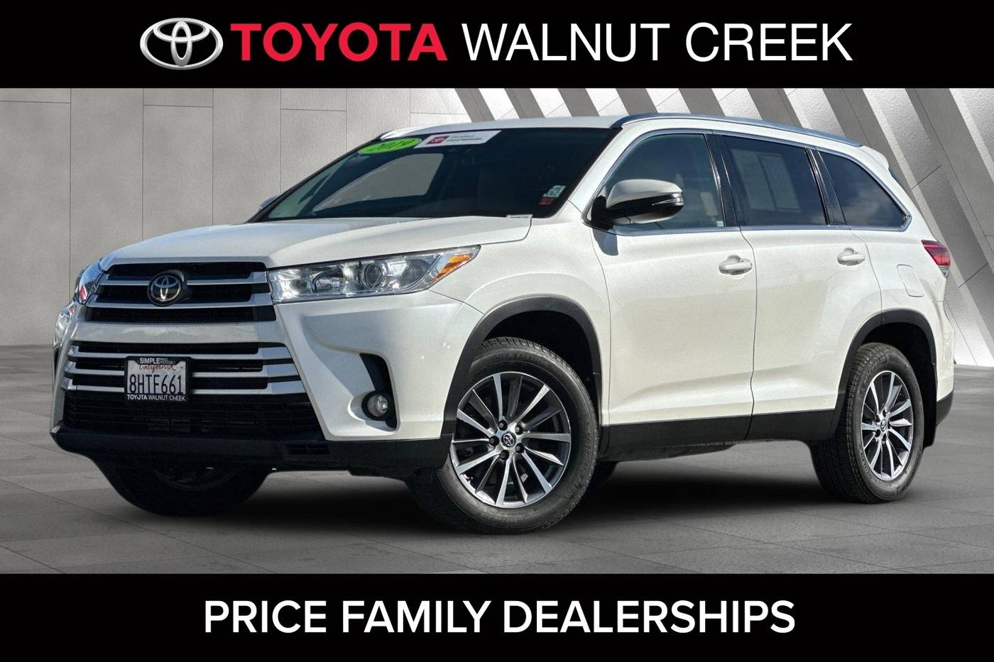 2019 Toyota Highlander XLE — SUV — 110,379 mi — Walnut Creek, CA
