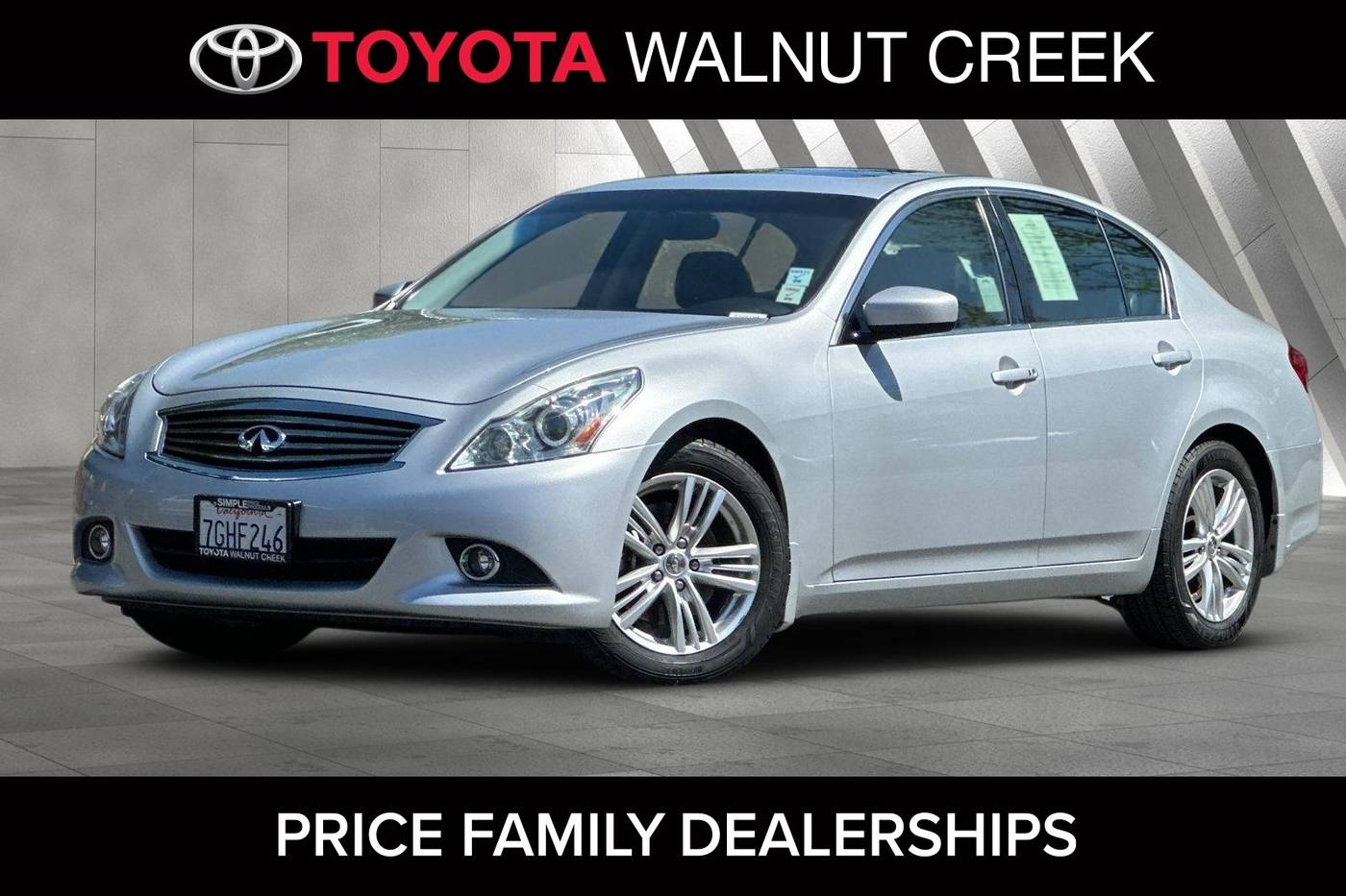 2013 INFINITI G G37 — Sedan — 72,490 mi — Walnut Creek, CA