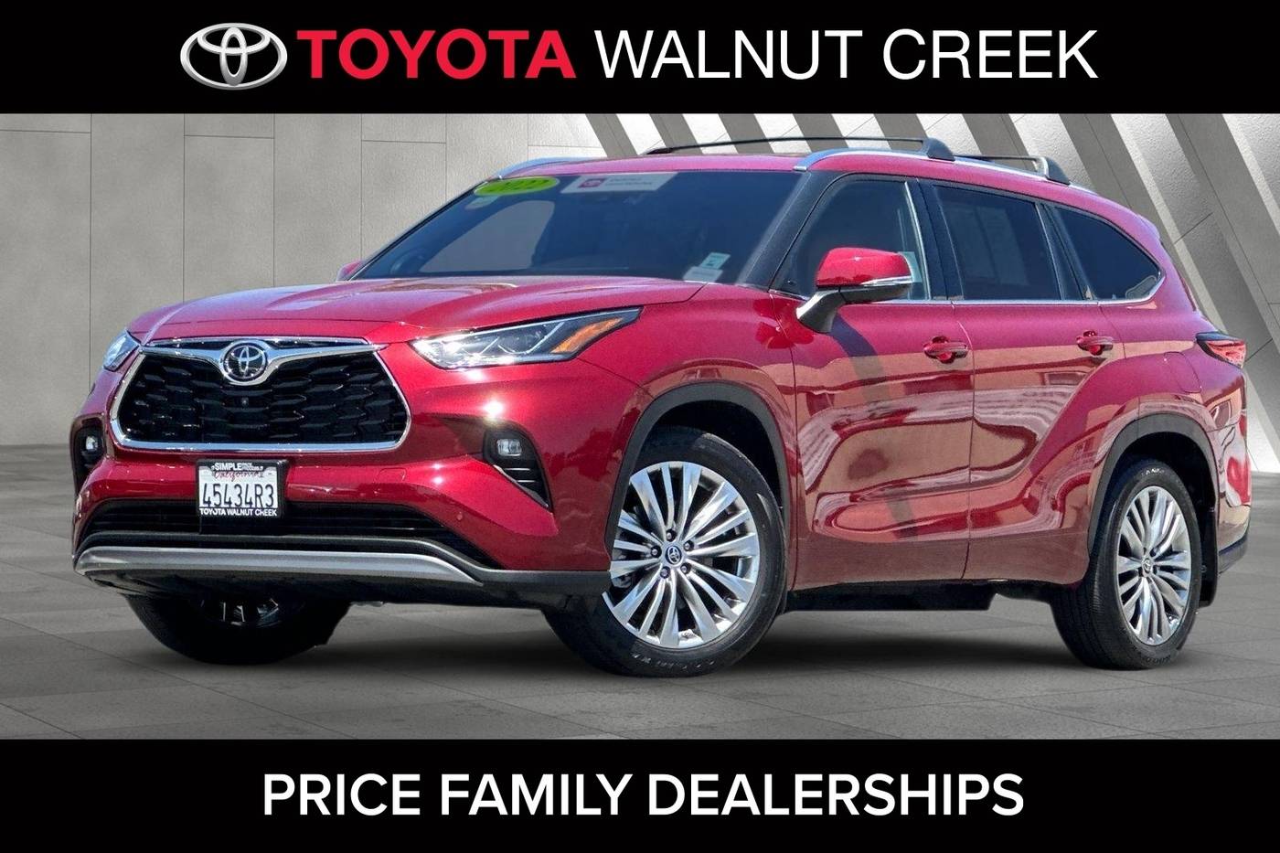 2022 Toyota Highlander Platinum — SUV — 15,149 mi — Walnut Creek, CA