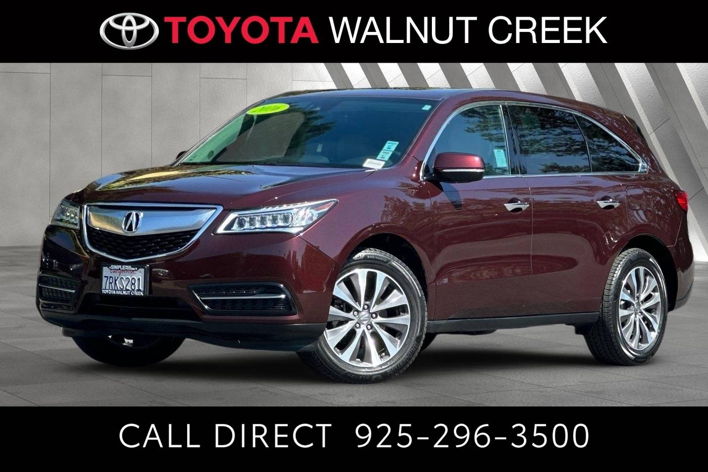 2016 Acura MDX Technology Package — SUV — 78,136 mi — Walnut Creek, CA
