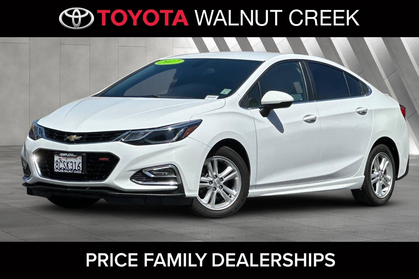 2017 Chevrolet Cruze LT — Sedan — 65,310 mi — Walnut Creek, CA