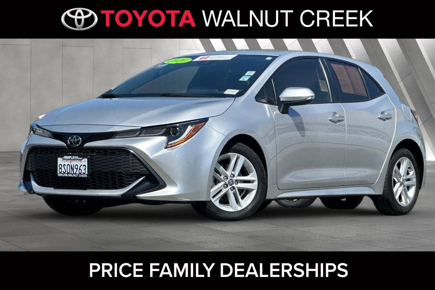 2020 Toyota Corolla Hatchback SE — Hatchback — 19,683 mi — Walnut Creek, CA