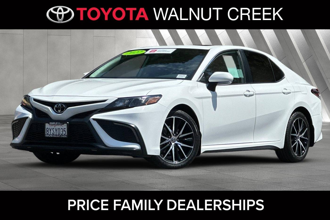 2022 Toyota Camry SE — Sedan — 74,489 mi — Walnut Creek, CA