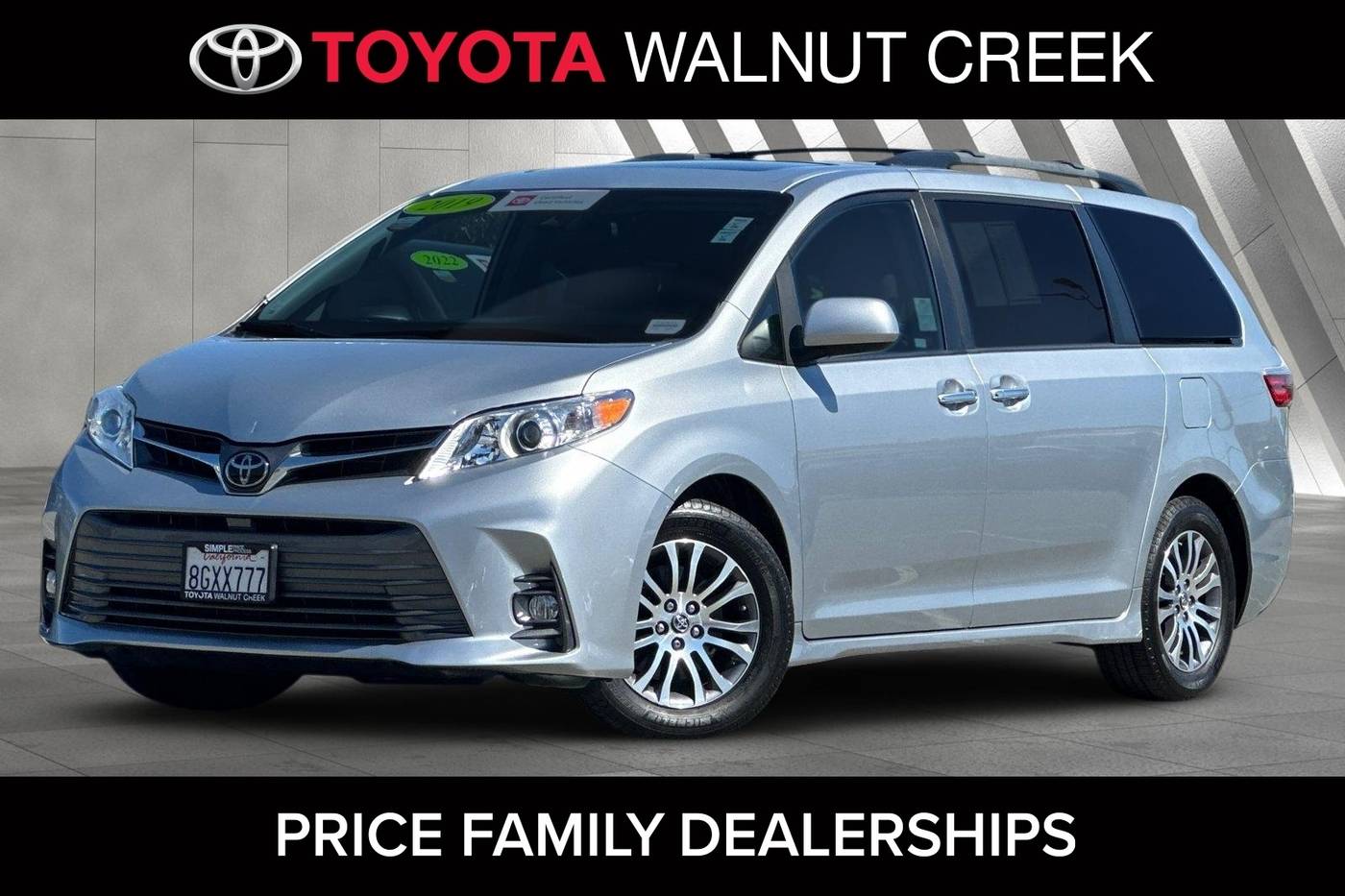 2019 Toyota Sienna XLE Premium — Minivan — 74,717 mi — Walnut Creek, CA