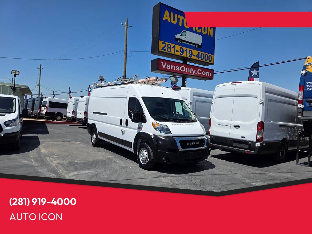 2020 Ram ProMaster Cargo Van 2500 — Cargo Van — 137,636 mi — Houston, TX