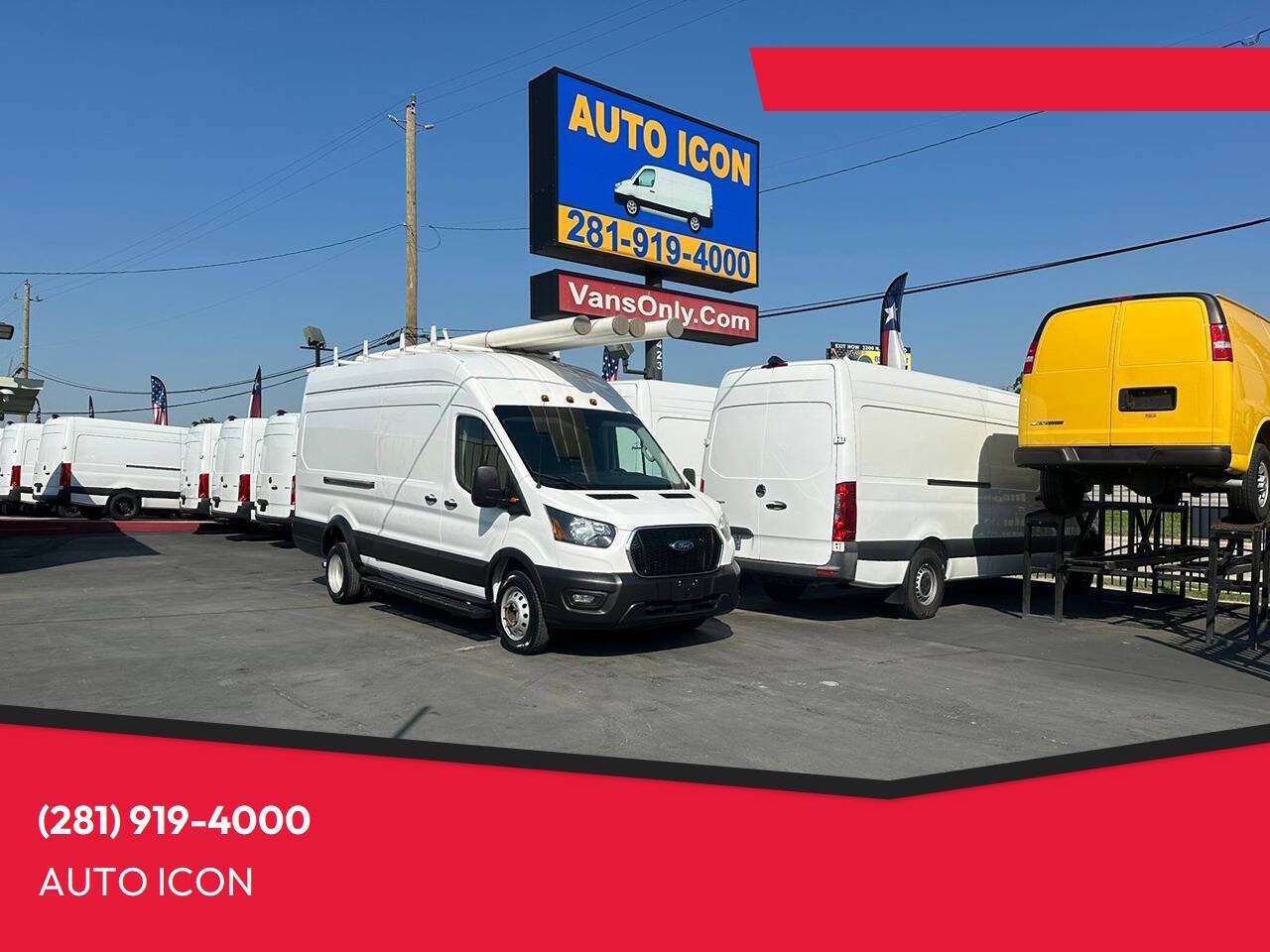 2022 Ford Transit Cargo Van T-350 HD — Cargo Van — 96,518 mi — Houston, TX