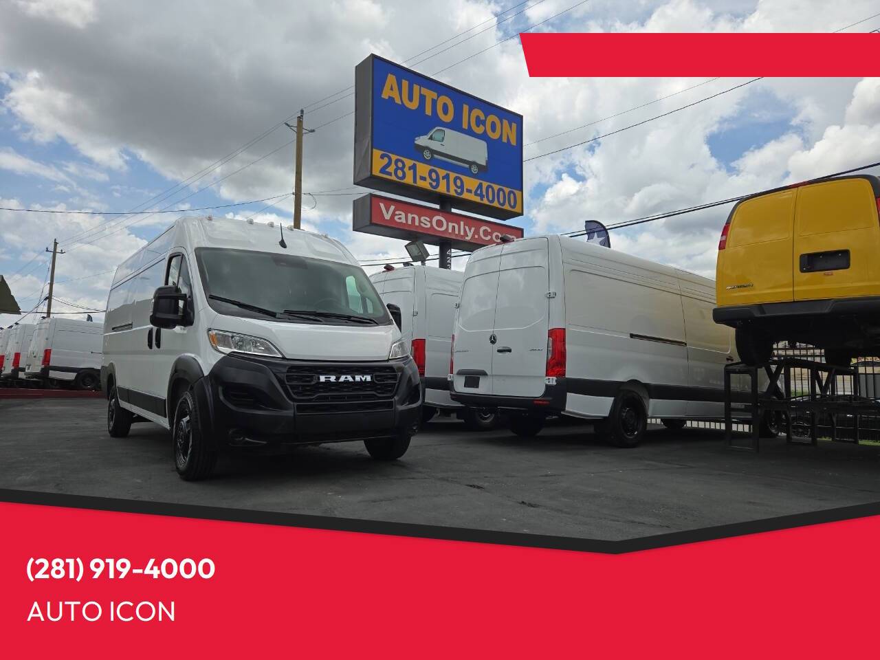 2023 Ram ProMaster Cargo Van 3500 — Cargo Van — 77,185 mi — Houston, TX
