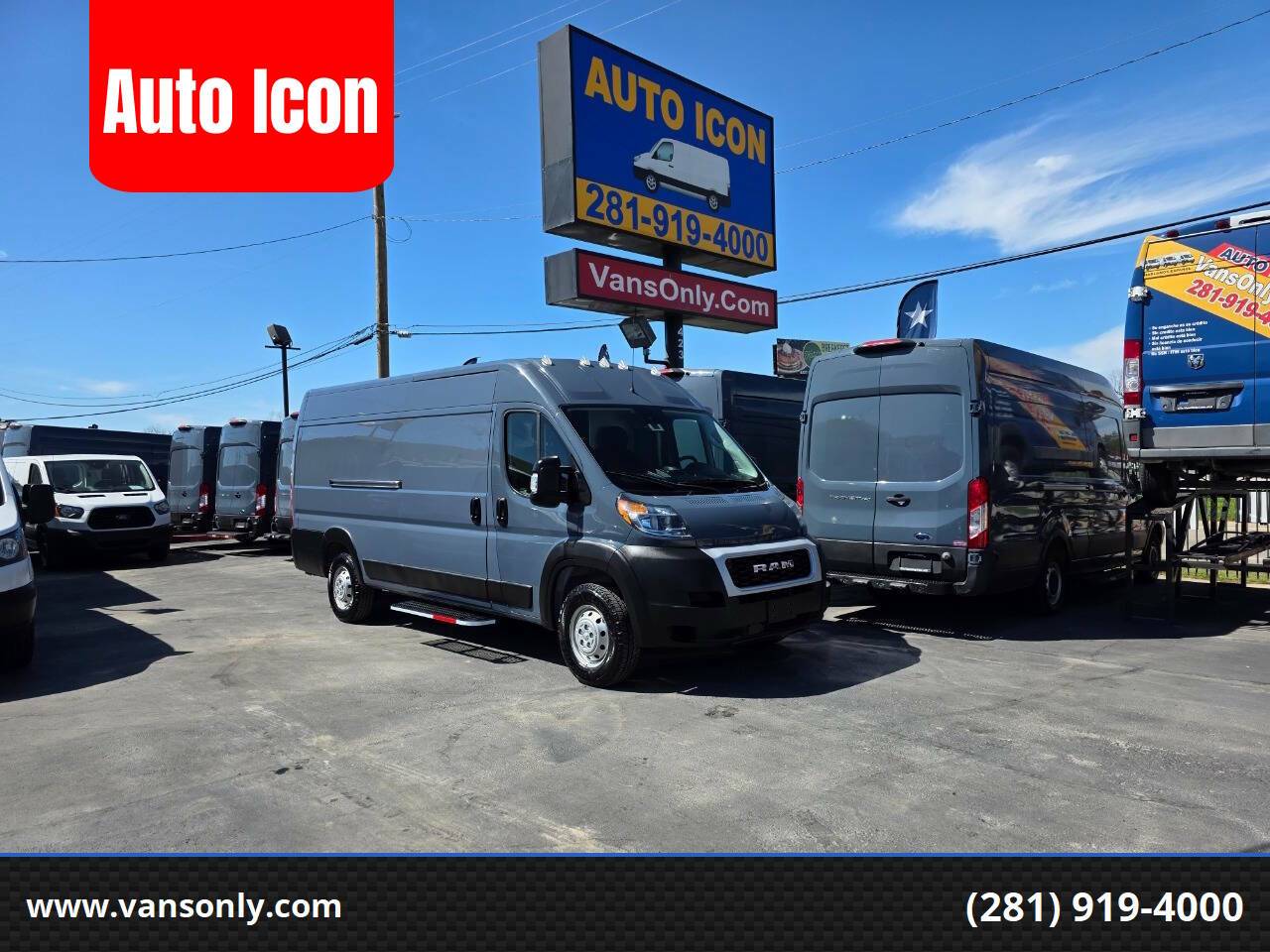 2021 Ram ProMaster Cargo Van 3500 — Cargo Van — 37,243 mi — Houston, TX