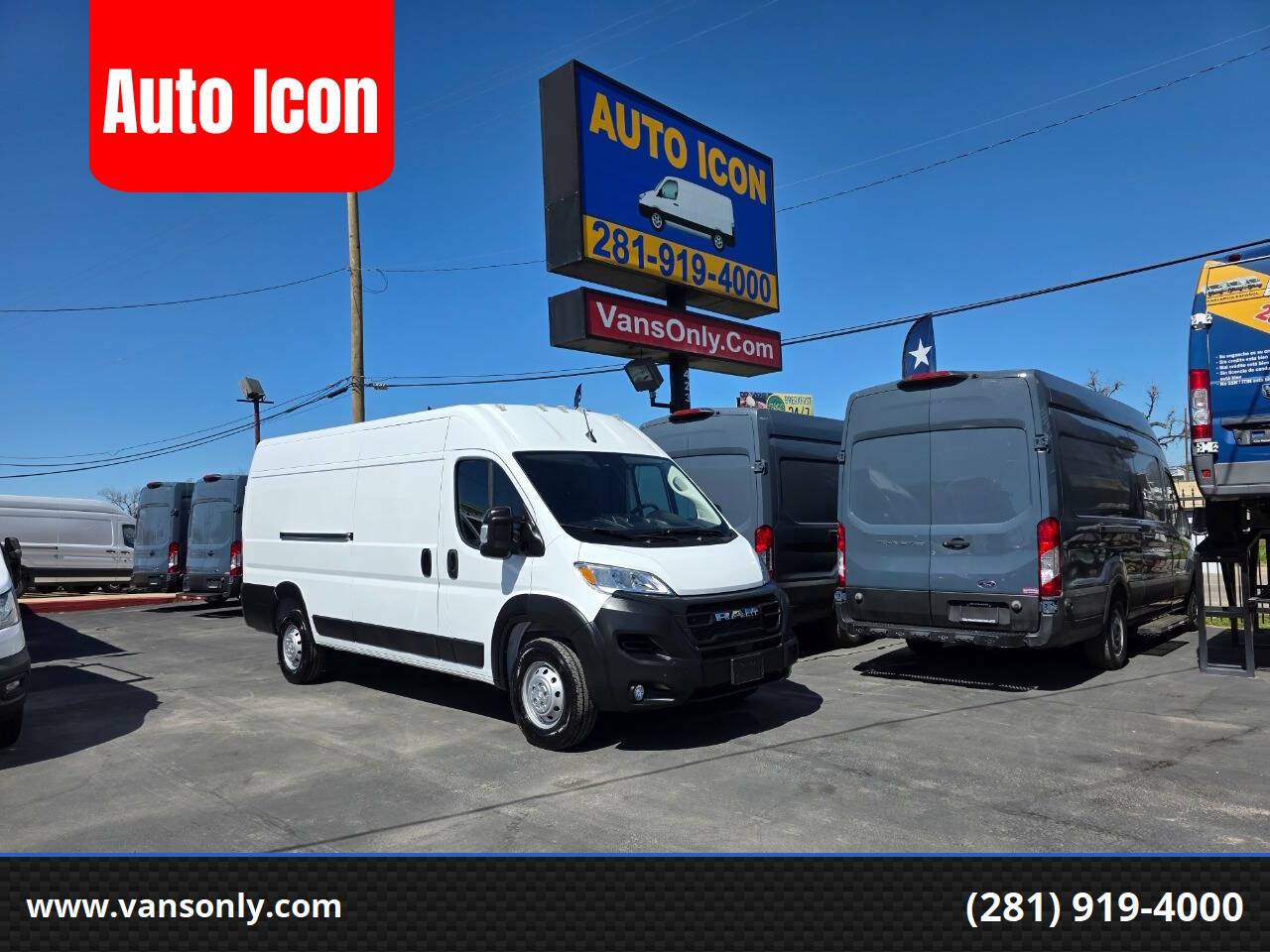 2023 Ram ProMaster Cargo Van 3500 — Cargo Van — 187 mi — Houston, TX