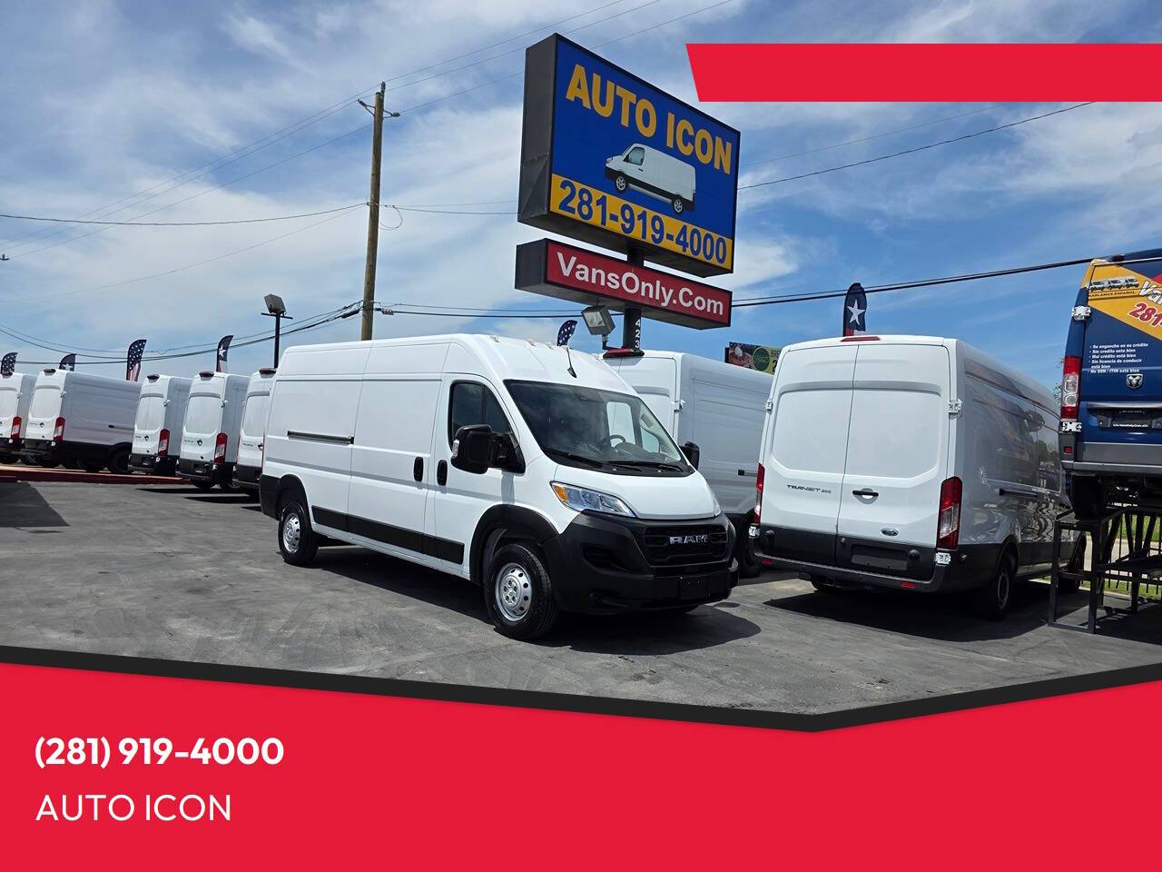 2023 Ram ProMaster Cargo Van 2500 — Cargo Van — 63,717 mi — Houston, TX