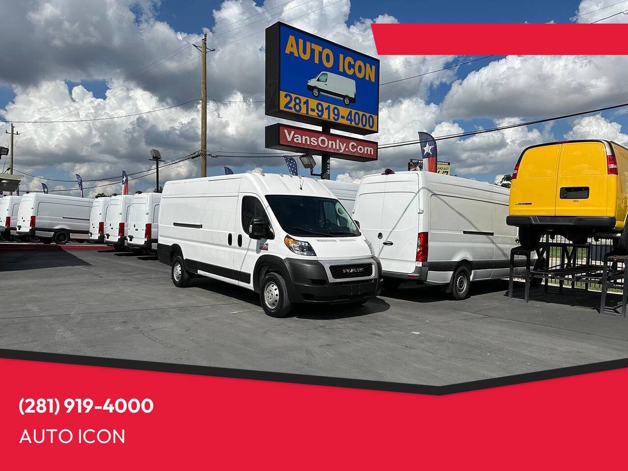 2021 Ram ProMaster Cargo Van 3500 — Cargo Van — 74,884 mi — Houston, TX