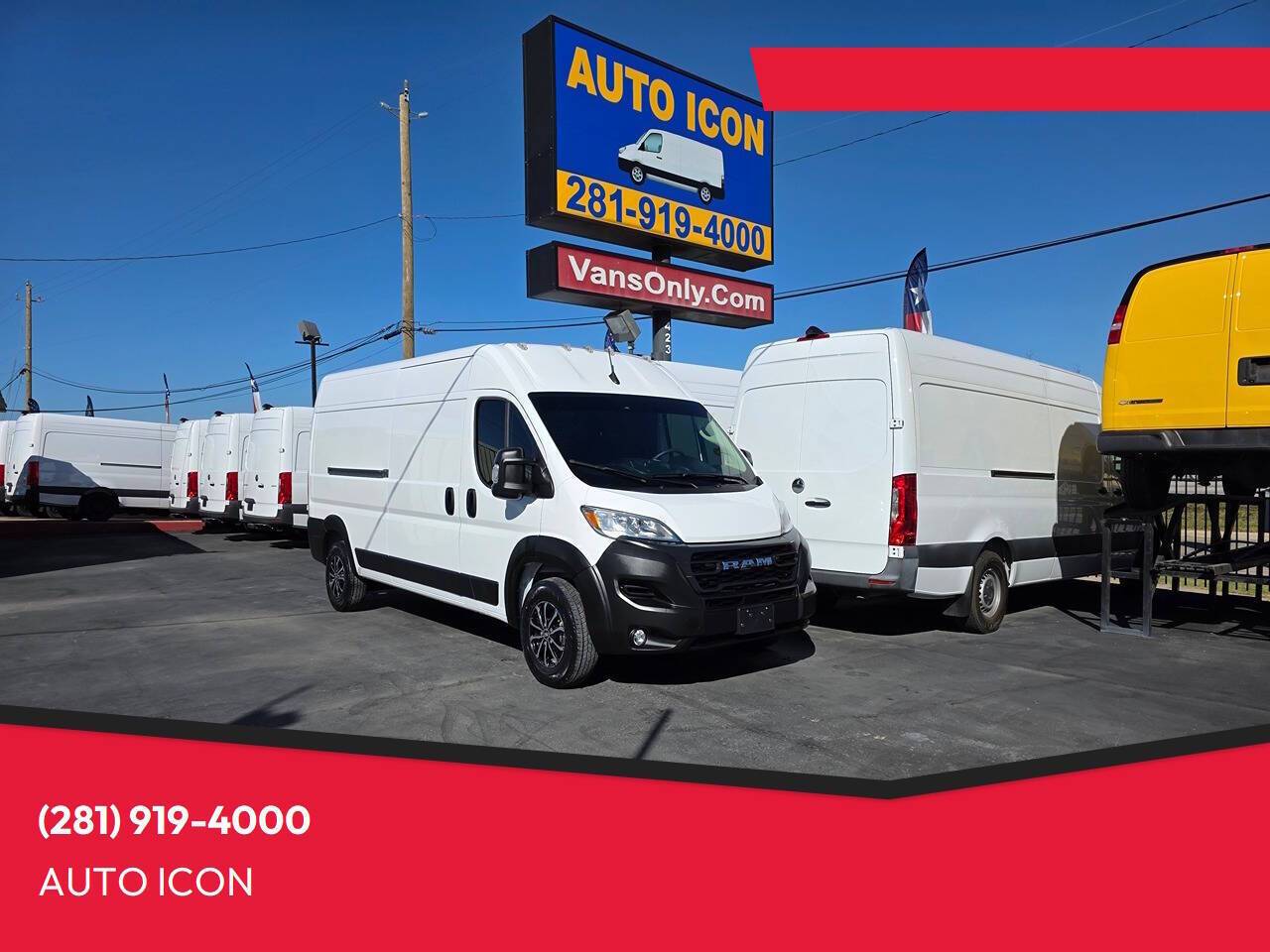 2023 Ram ProMaster Cargo Van 3500 — Cargo Van — 14,354 mi — Houston, TX