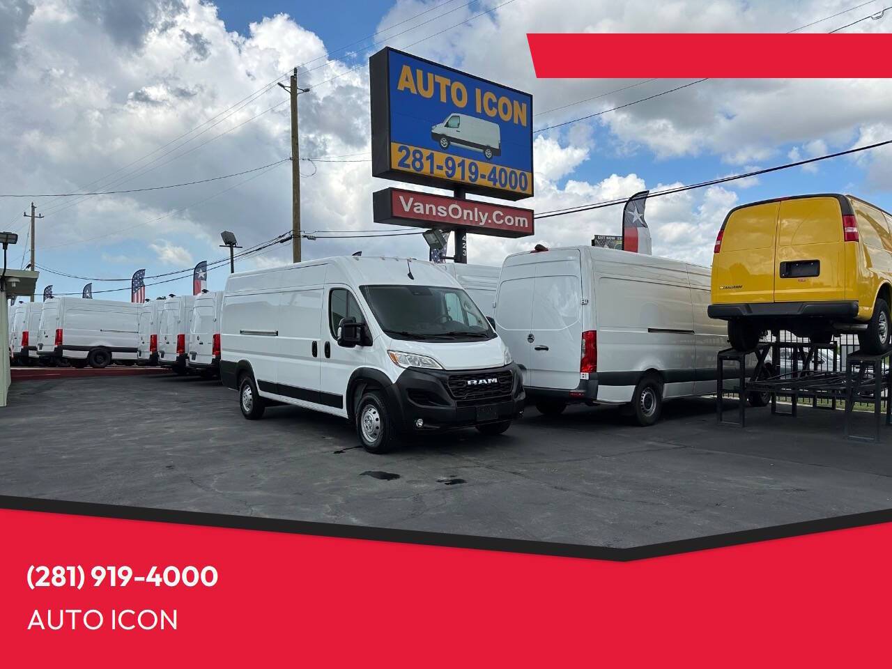 2023 Ram ProMaster Cargo Van 3500 — Cargo Van — 43,775 mi — Houston, TX