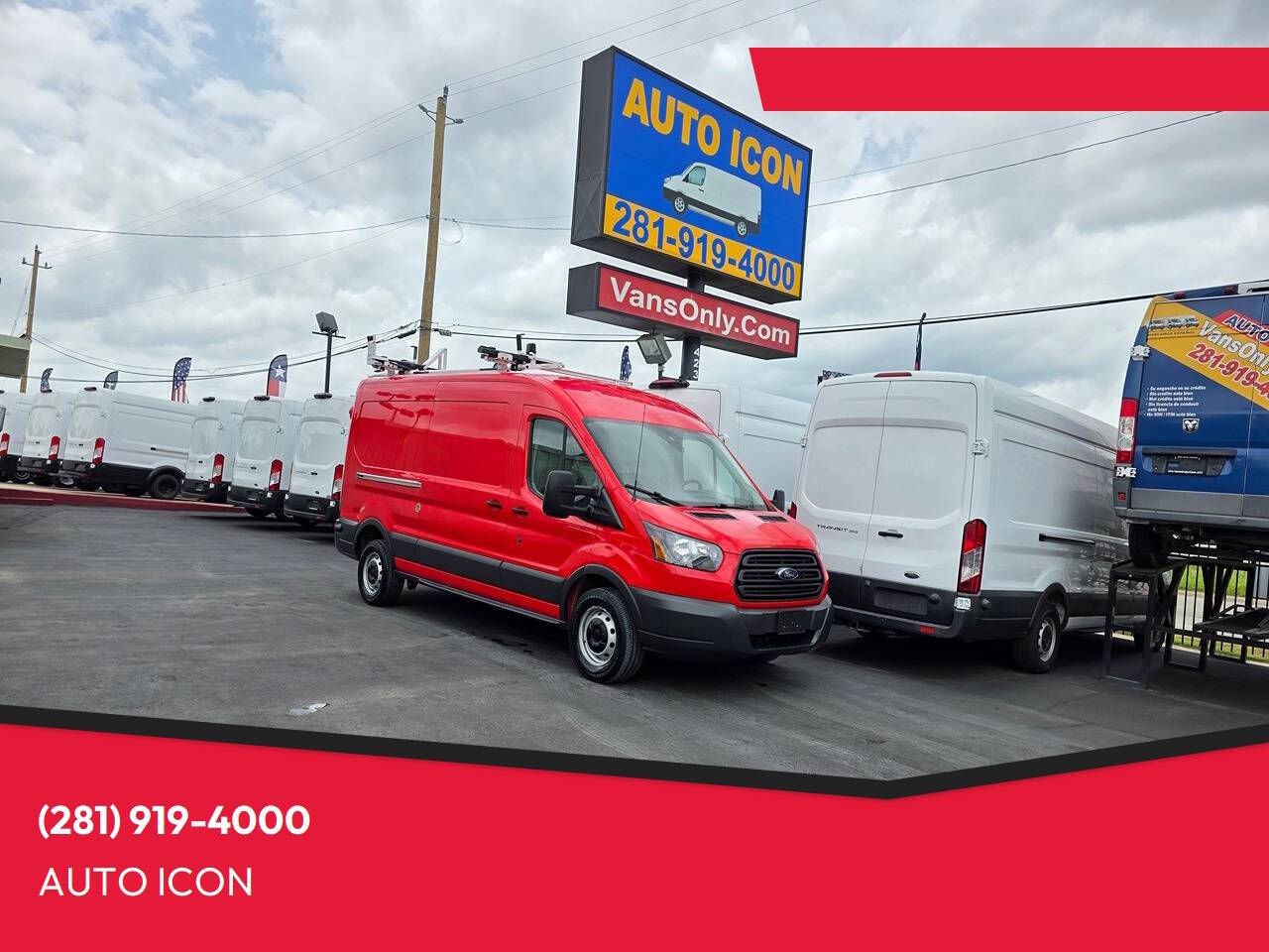 2018 Ford Transit Cargo Van T-350 — Cargo Van — 120,870 mi — Houston, TX