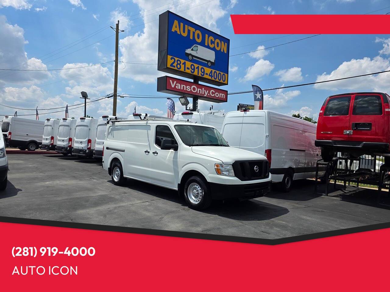 2020 Nissan NV Cargo NV1500 S — Cargo Van — 101,801 mi — Houston, TX