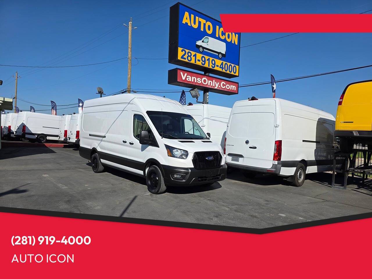 2021 Ford Transit Cargo Van T-350 — Cargo Van — 168,477 mi — Houston, TX