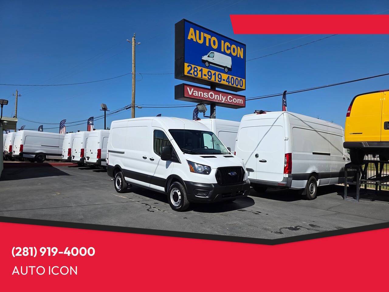 2023 Ford Transit Cargo Van T-250 — Cargo Van — 44,688 mi — Houston, TX
