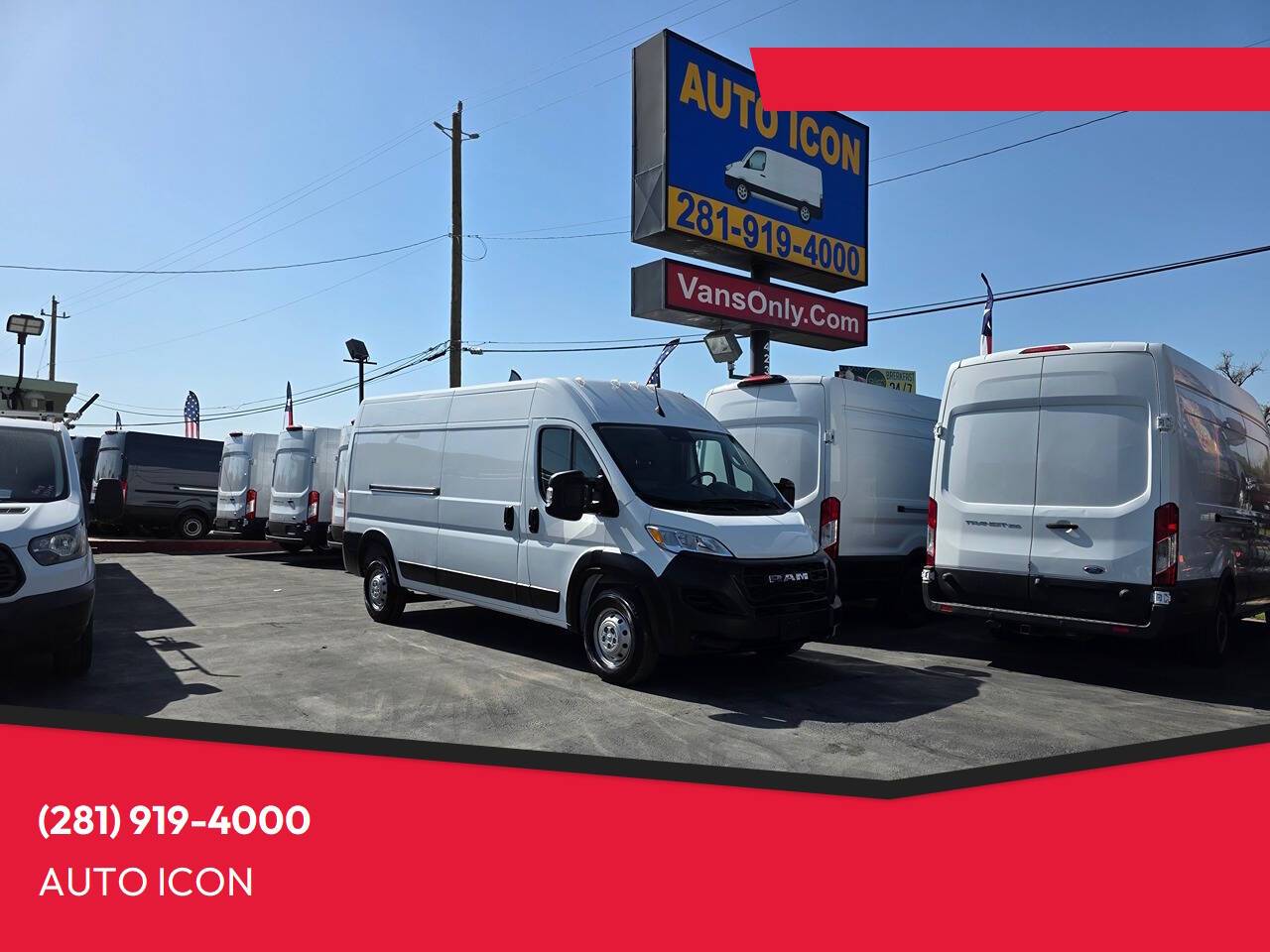 2023 Ram ProMaster Cargo Van 2500 — Cargo Van — 62,351 mi — Houston, TX