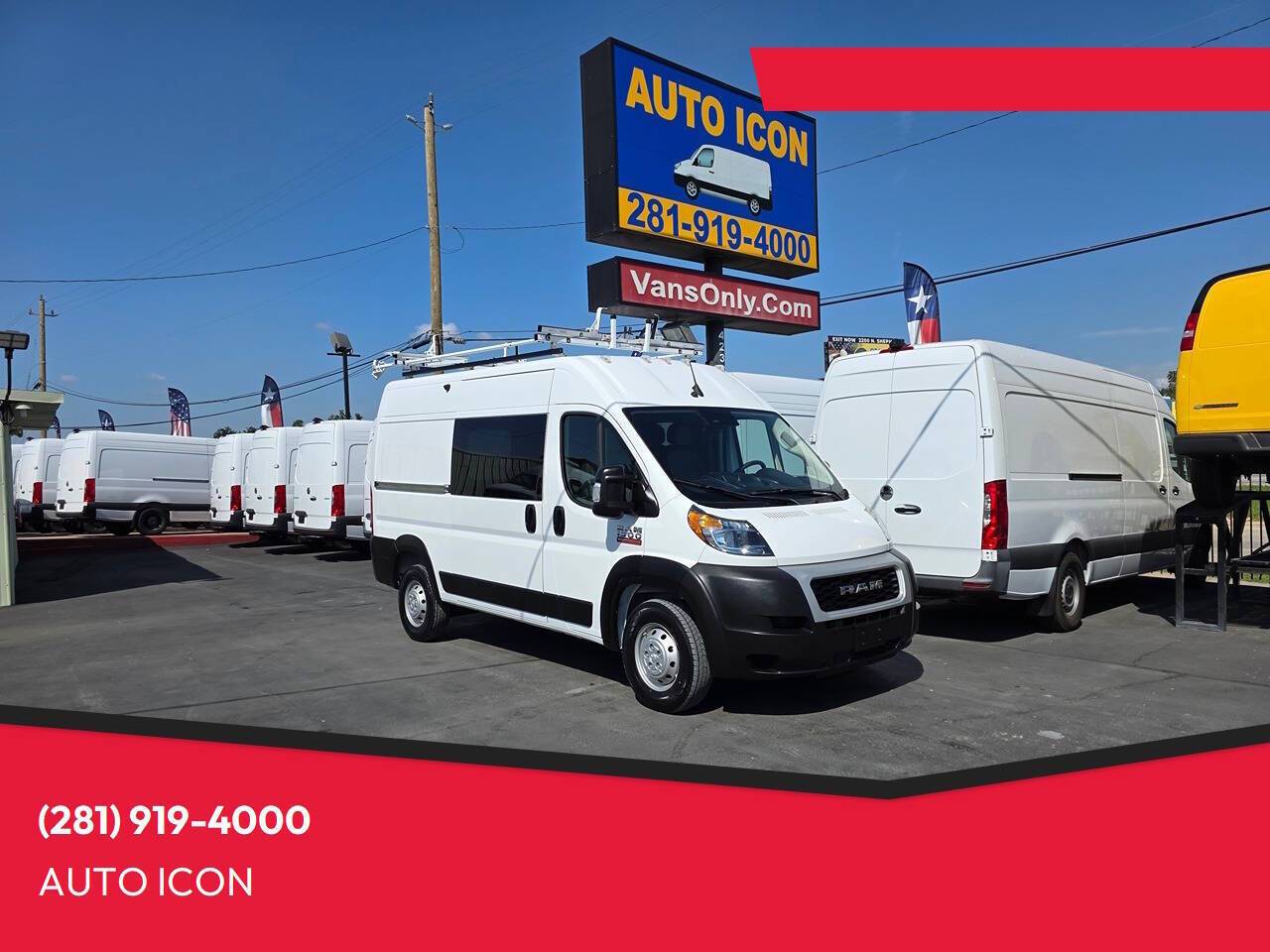 2022 Ram ProMaster Cargo Van 1500 — Cargo Van — 20,484 mi — Houston, TX