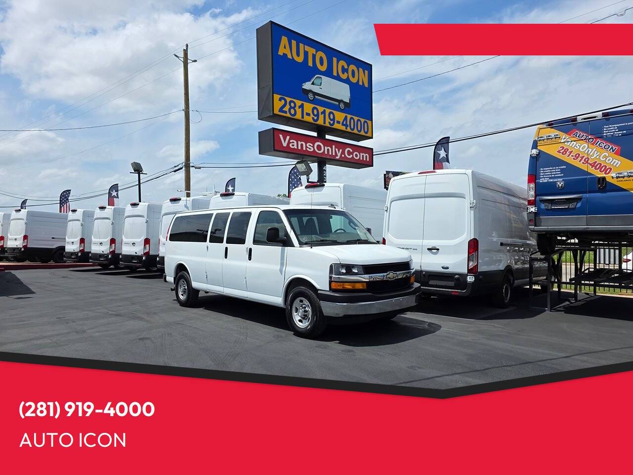 2017 Chevrolet Express Passenger LT — Passenger Van — 144,553 mi — Houston, TX