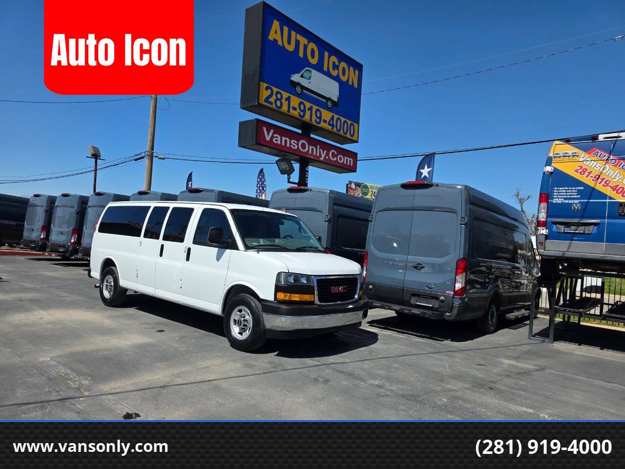 2018 GMC Savana Passenger LT — Passenger Van — 142,242 mi — Houston, TX