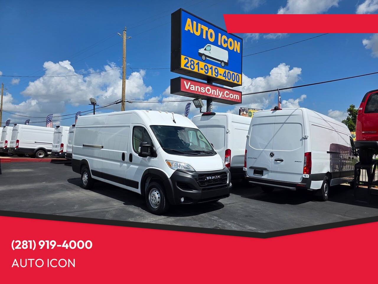 2023 Ram ProMaster Cargo Van 3500 — Cargo Van — 46,655 mi — Houston, TX