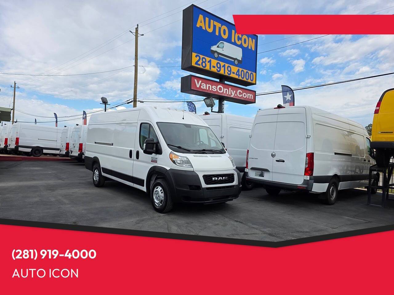 2019 Ram ProMaster Cargo Van 3500 — Cargo Van — 127,352 mi — Houston, TX