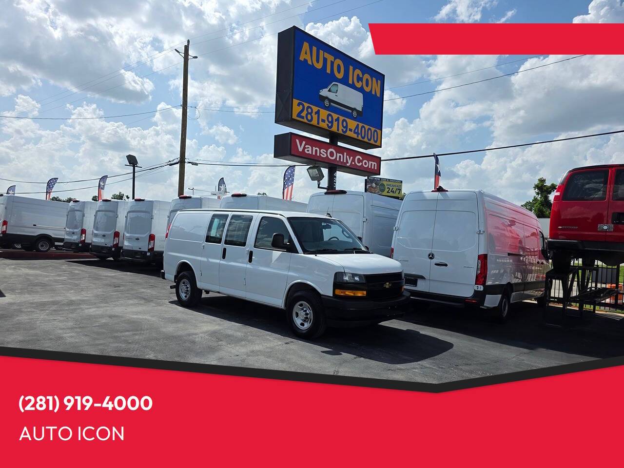 2020 Chevrolet Express Cargo Van Base — Cargo Van — 92,455 mi — Houston, TX