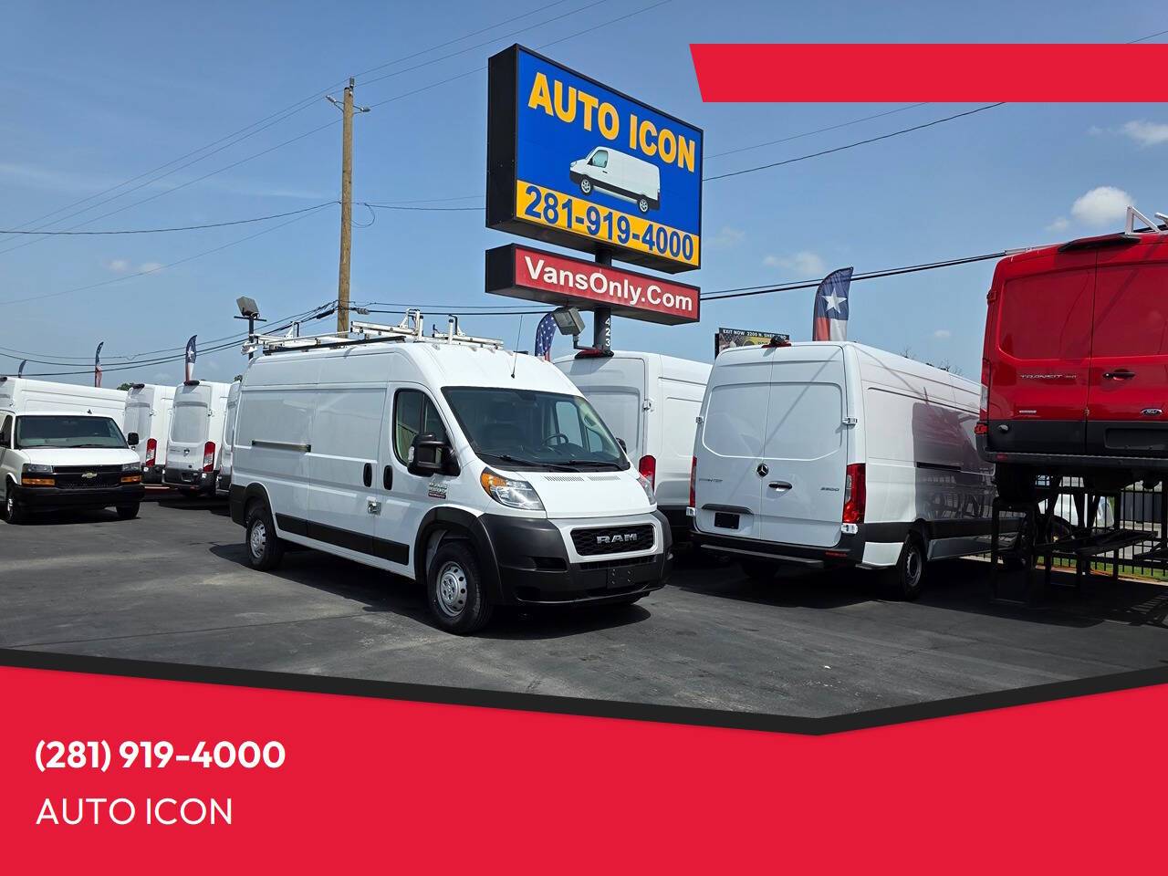 2021 Ram ProMaster Cargo Van 2500 — Cargo Van — 140,819 mi — Houston, TX