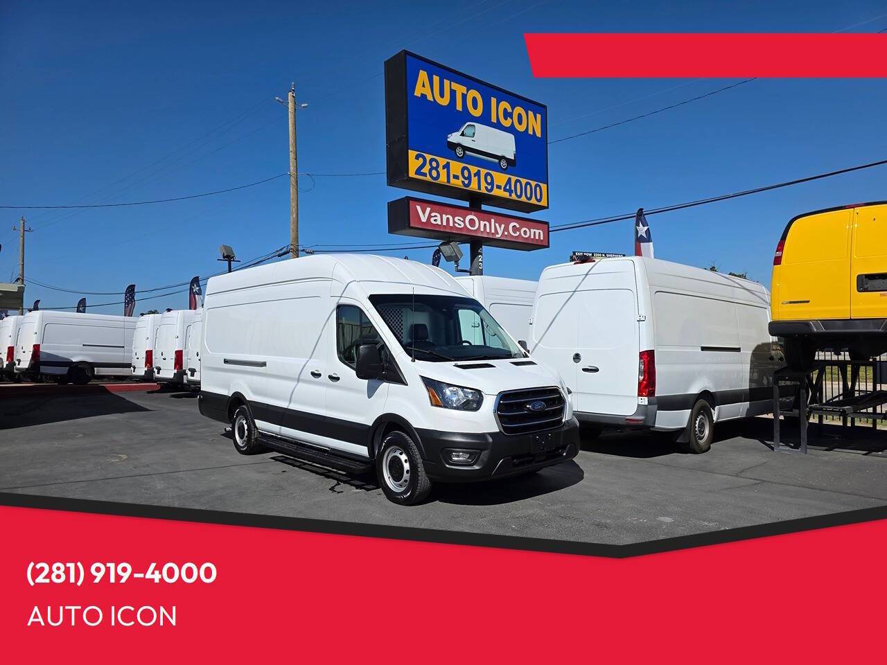 2020 Ford Transit Cargo Van T-350 — Cargo Van — 95,712 mi — Houston, TX