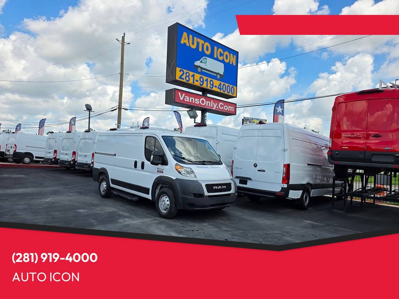 2019 Ram ProMaster Cargo Van 1500 — Cargo Van — 128,848 mi — Houston, TX