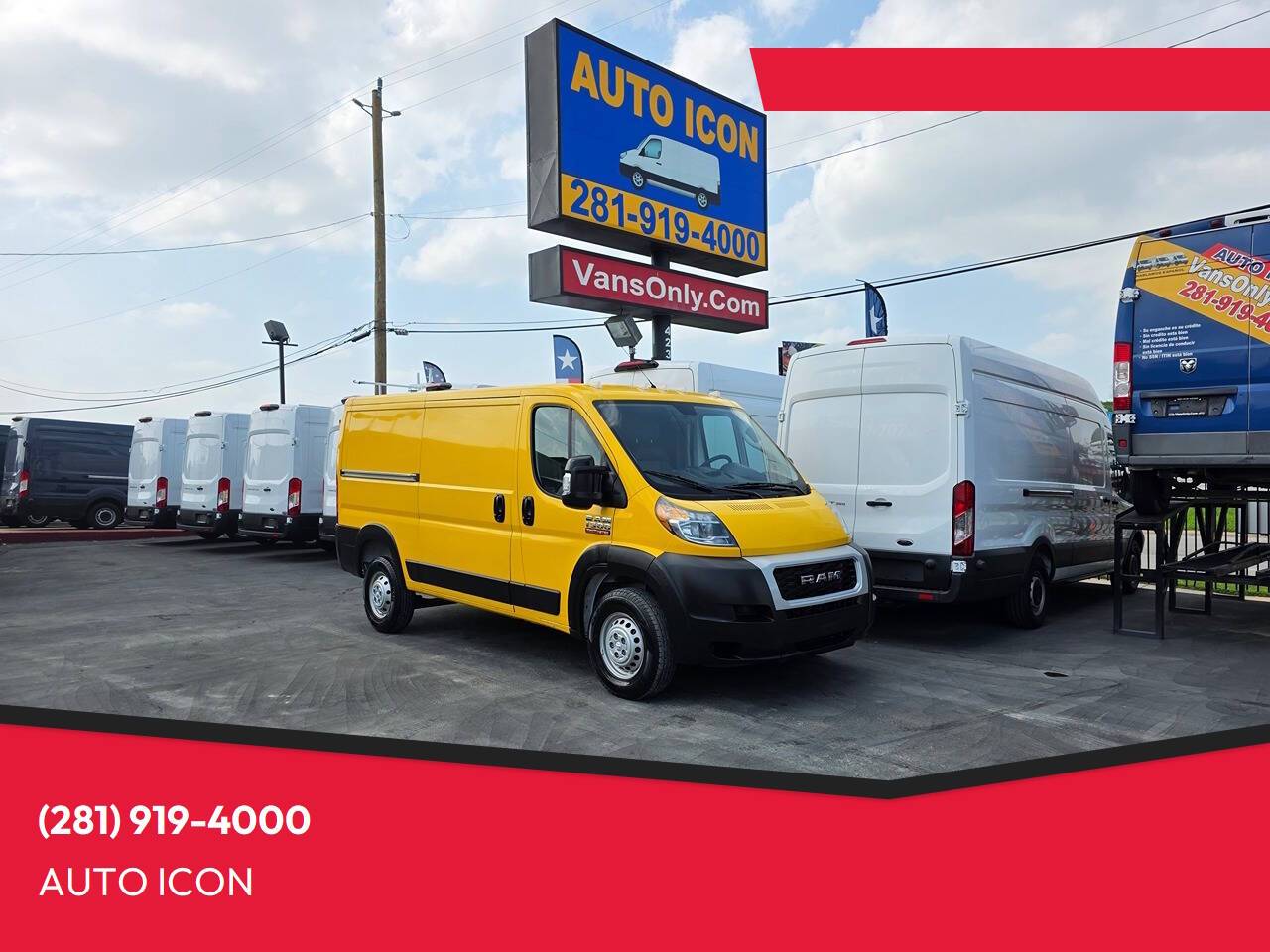 2020 Ram ProMaster Cargo Van 1500 — Cargo Van — 133,333 mi — Houston, TX