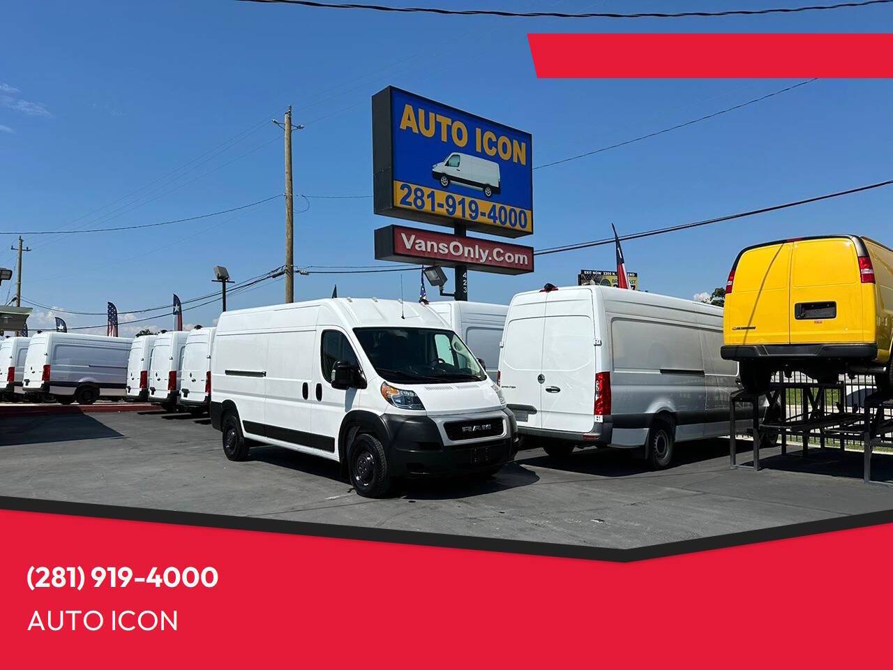 2020 Ram ProMaster Cargo Van 2500 — Cargo Van — 57,685 mi — Houston, TX