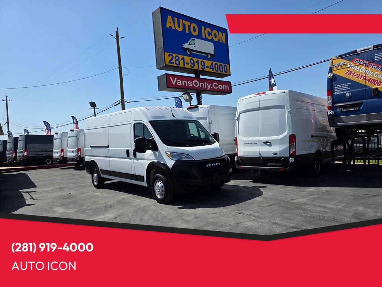 2023 Ram ProMaster Cargo Van 2500 — Cargo Van — 63,447 mi — Houston, TX
