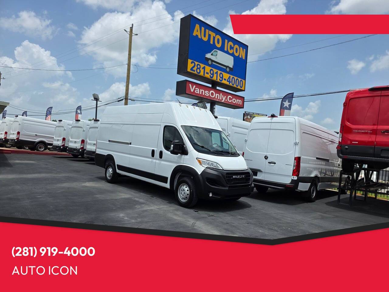 2023 Ram ProMaster Cargo Van 3500 — Cargo Van — 82,066 mi — Houston, TX