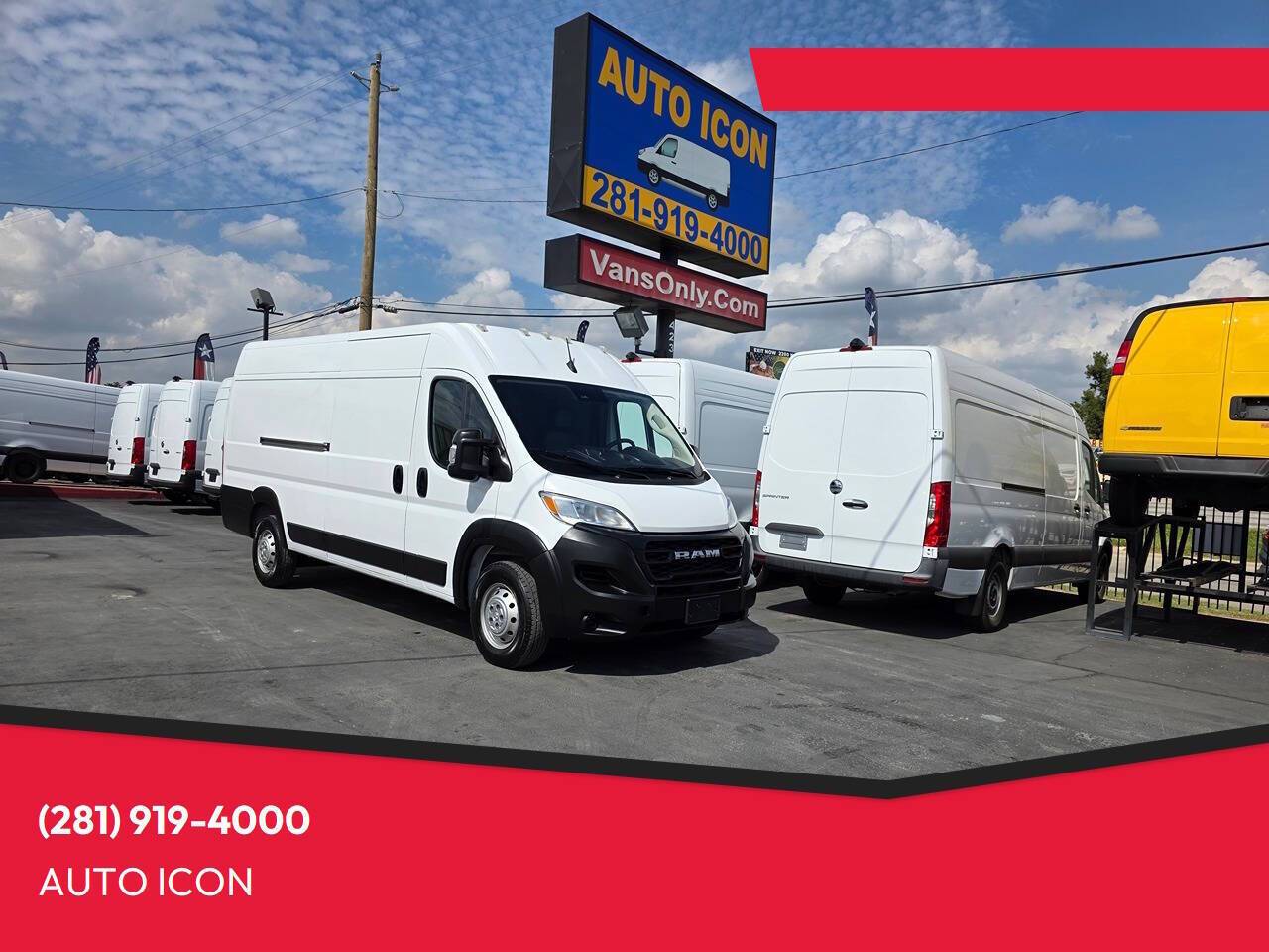 2023 Ram ProMaster Cargo Van 3500 — Cargo Van — 117,385 mi — Houston, TX