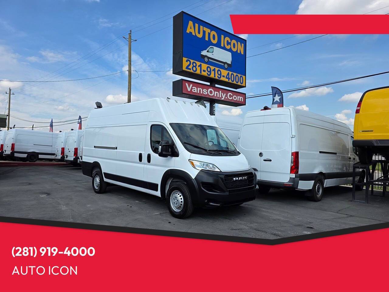 2025 Ram ProMaster Cargo Van Tradesman 3500 — Cargo Van — 23 mi — Houston, TX