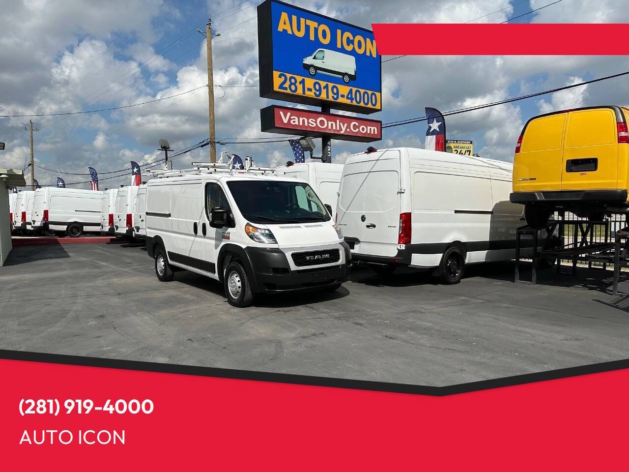 2020 Ram ProMaster Cargo Van 1500 — Cargo Van — 73,088 mi — Houston, TX