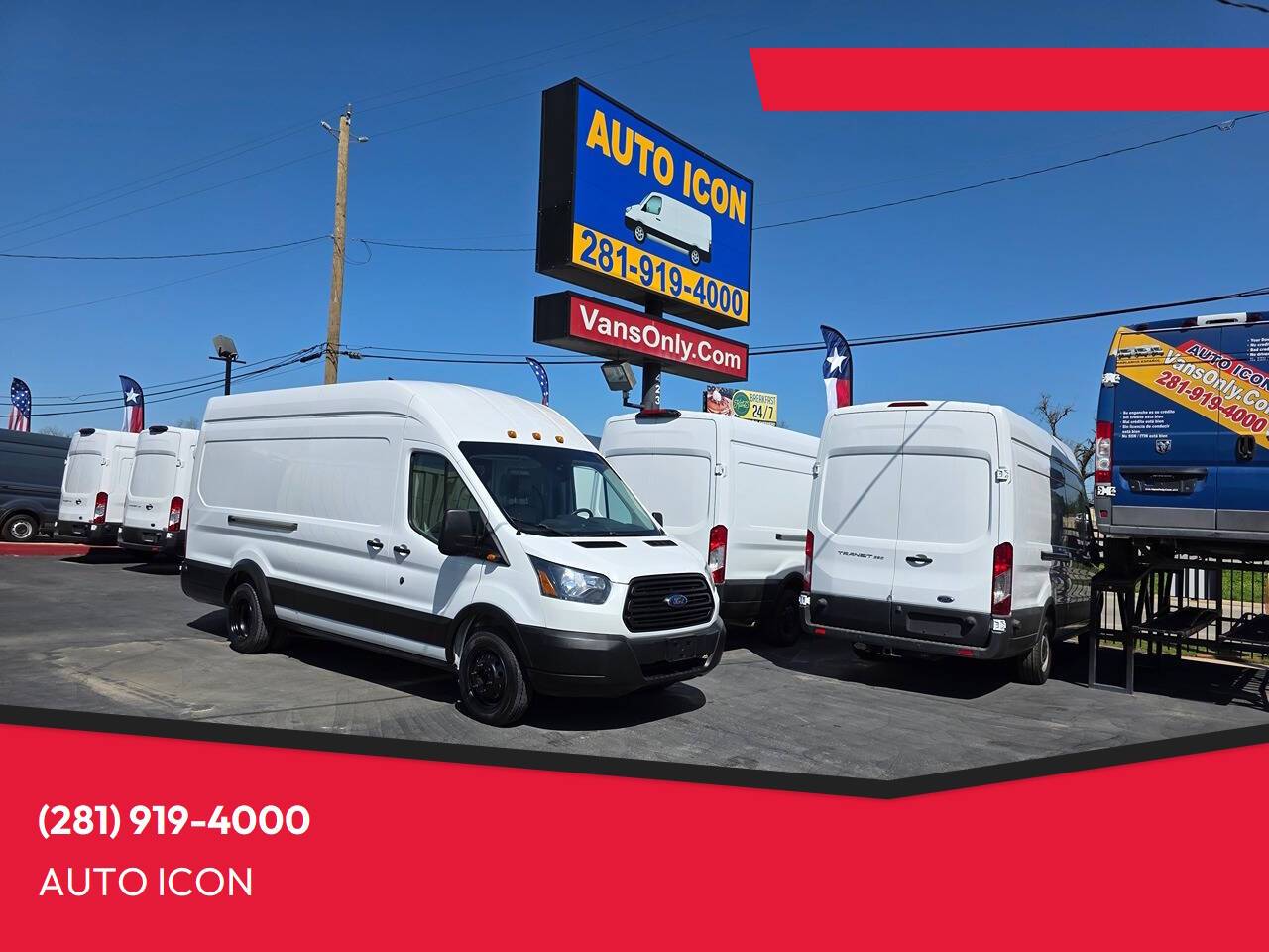 2019 Ford Transit Cargo Van T-350 HD — Cargo Van — 141,969 mi — Houston, TX