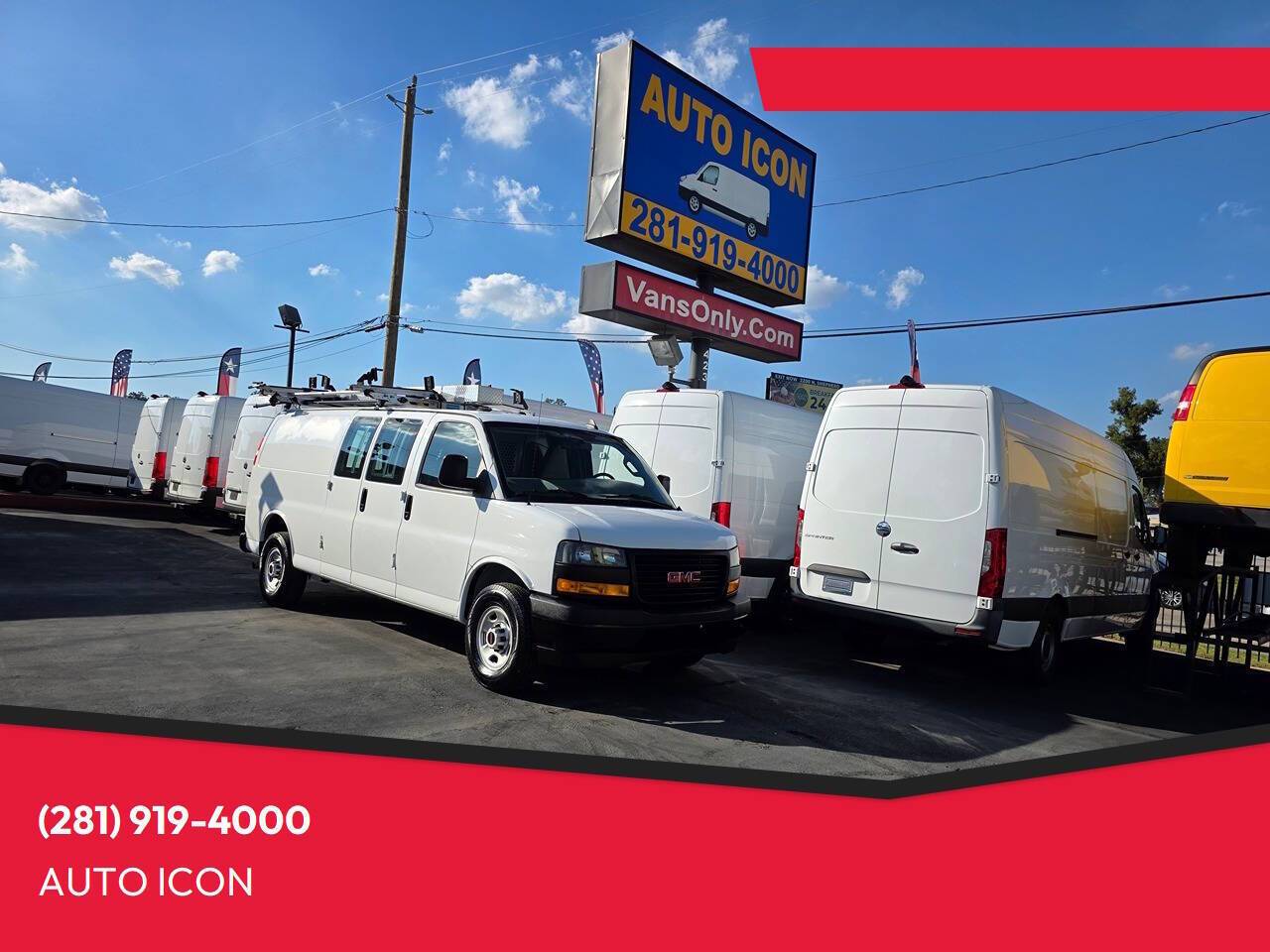 2023 GMC Savana Cargo Van Base — Cargo Van — 44,816 mi — Houston, TX