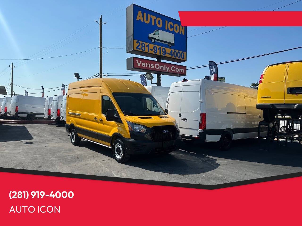 2021 Ford Transit Cargo Van T-250 — Cargo Van — 78,044 mi — Houston, TX
