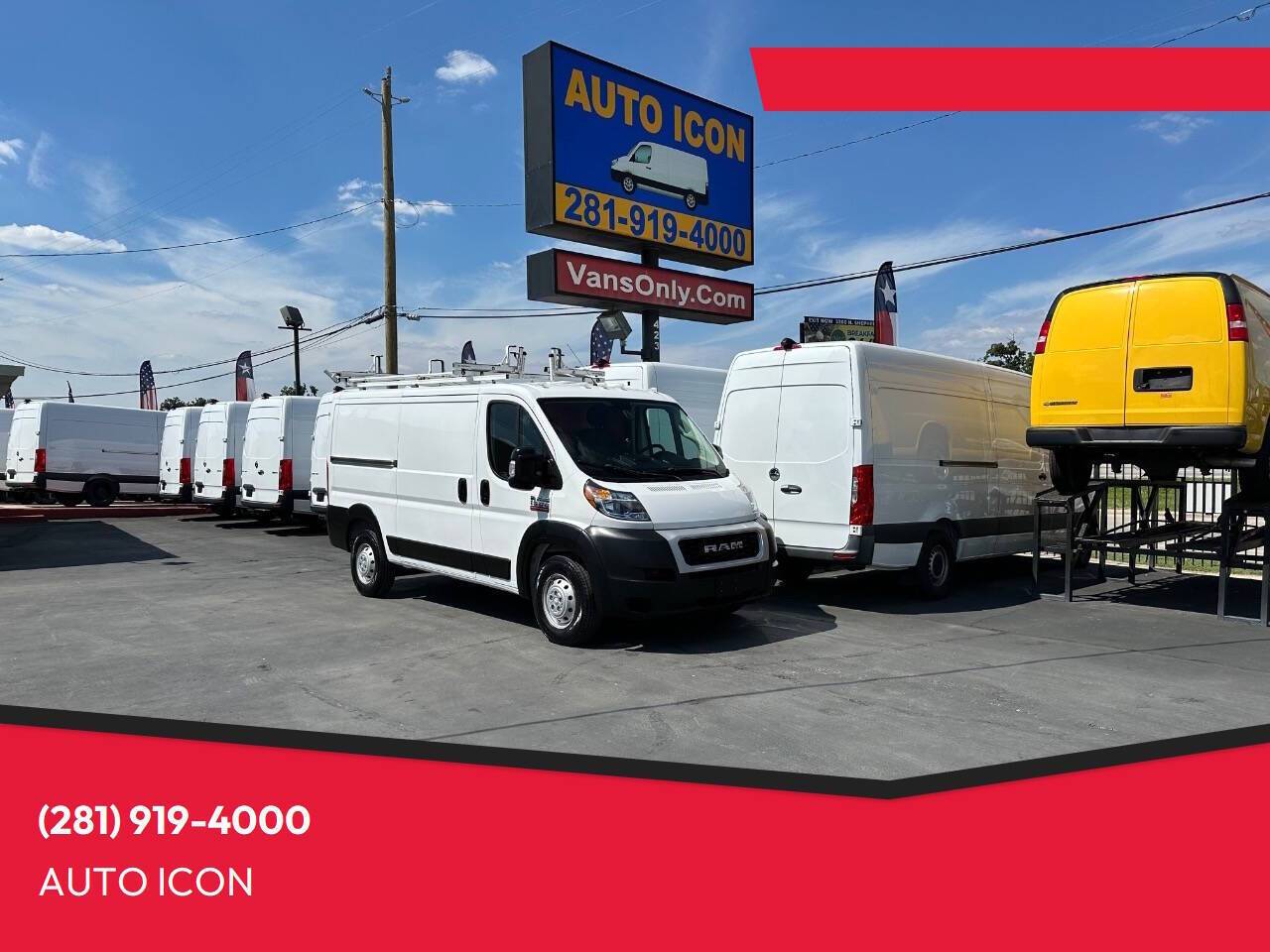 2020 Ram ProMaster Cargo Van 1500 — Cargo Van — 133,973 mi — Houston, TX