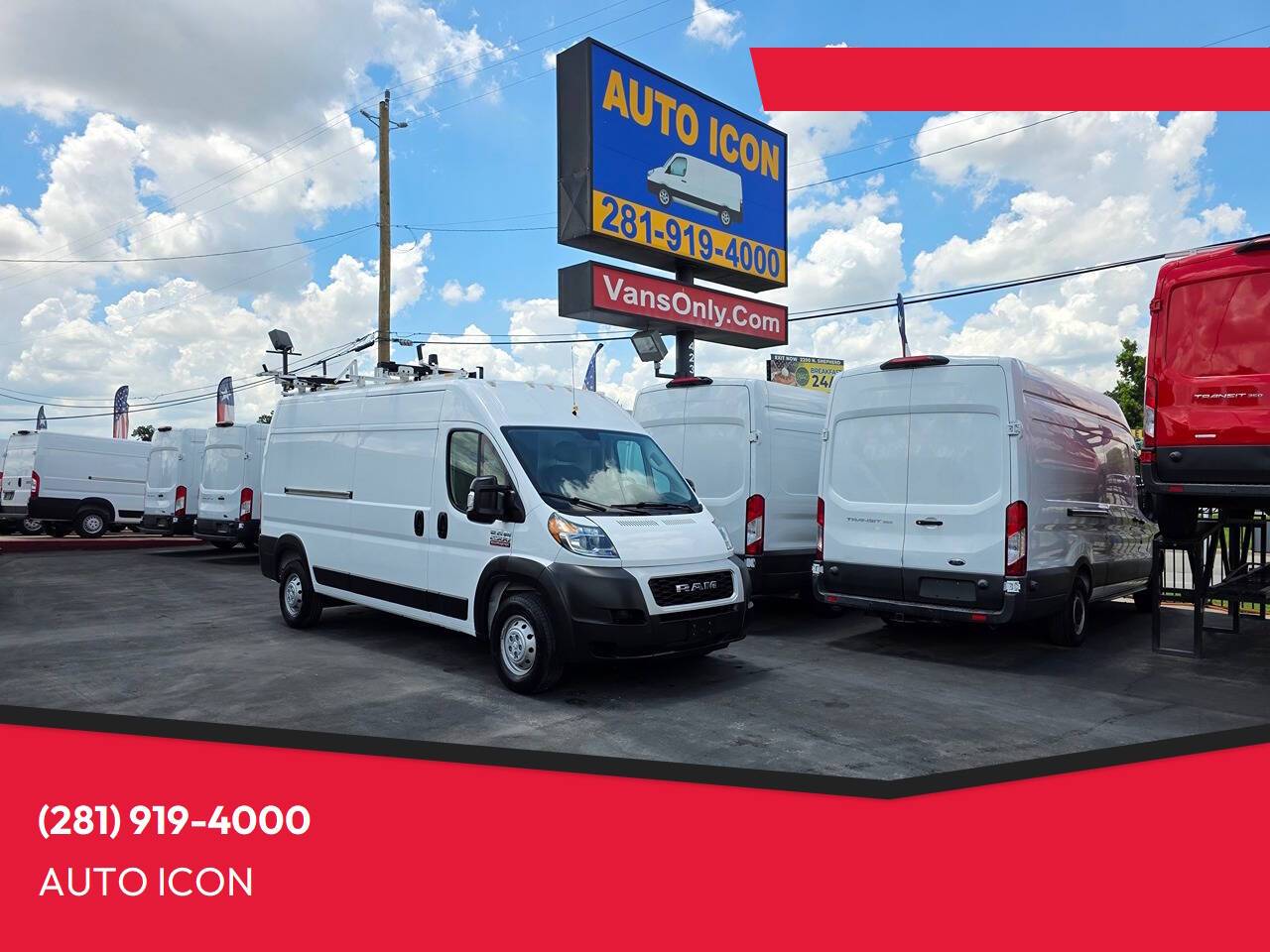 2020 Ram ProMaster Cargo Van 2500 — Cargo Van — 102,526 mi — Houston, TX