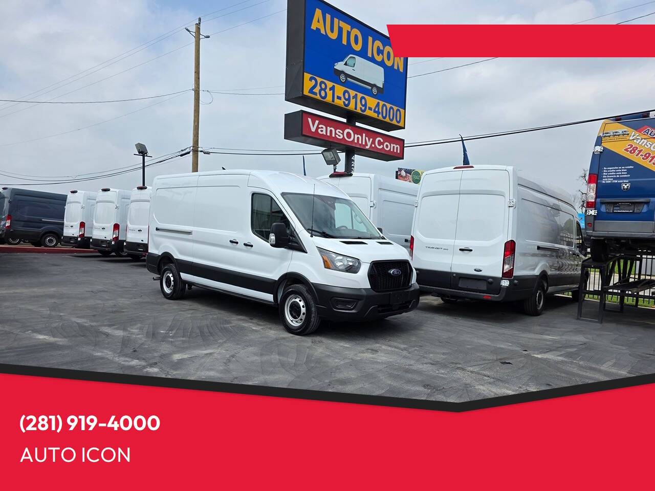 2021 Ford Transit Cargo Van T-250 — Cargo Van — 93,932 mi — Houston, TX