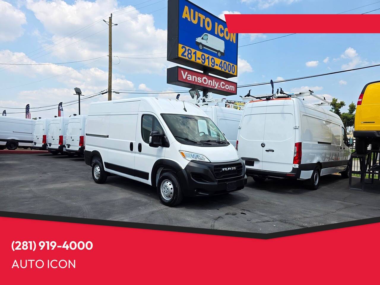 2023 Ram ProMaster Cargo Van 1500 — Cargo Van — 58,070 mi — Houston, TX