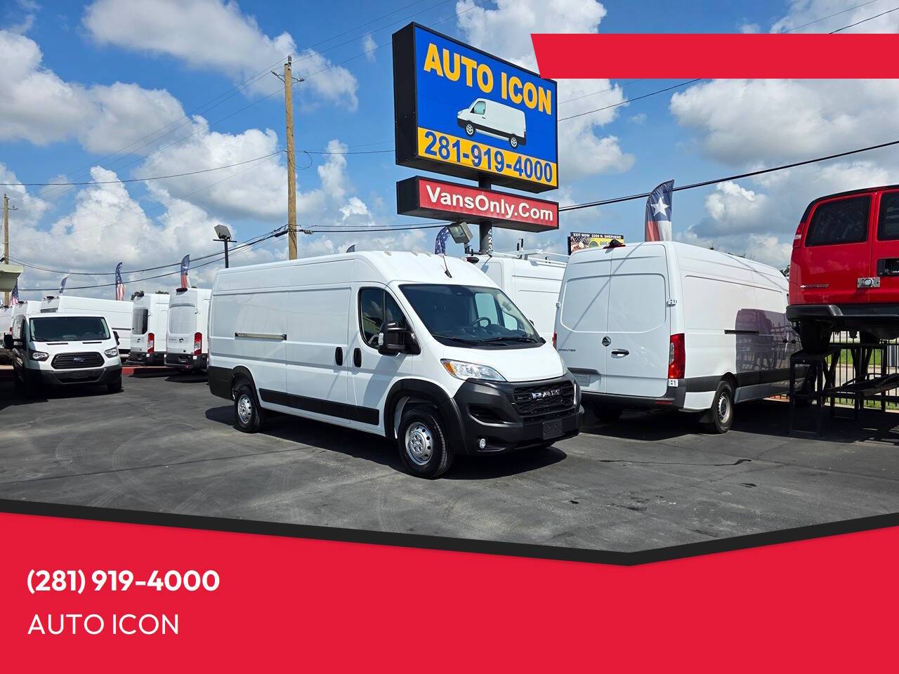 2023 Ram ProMaster Cargo Van 3500 — Cargo Van — 39,114 mi — Houston, TX