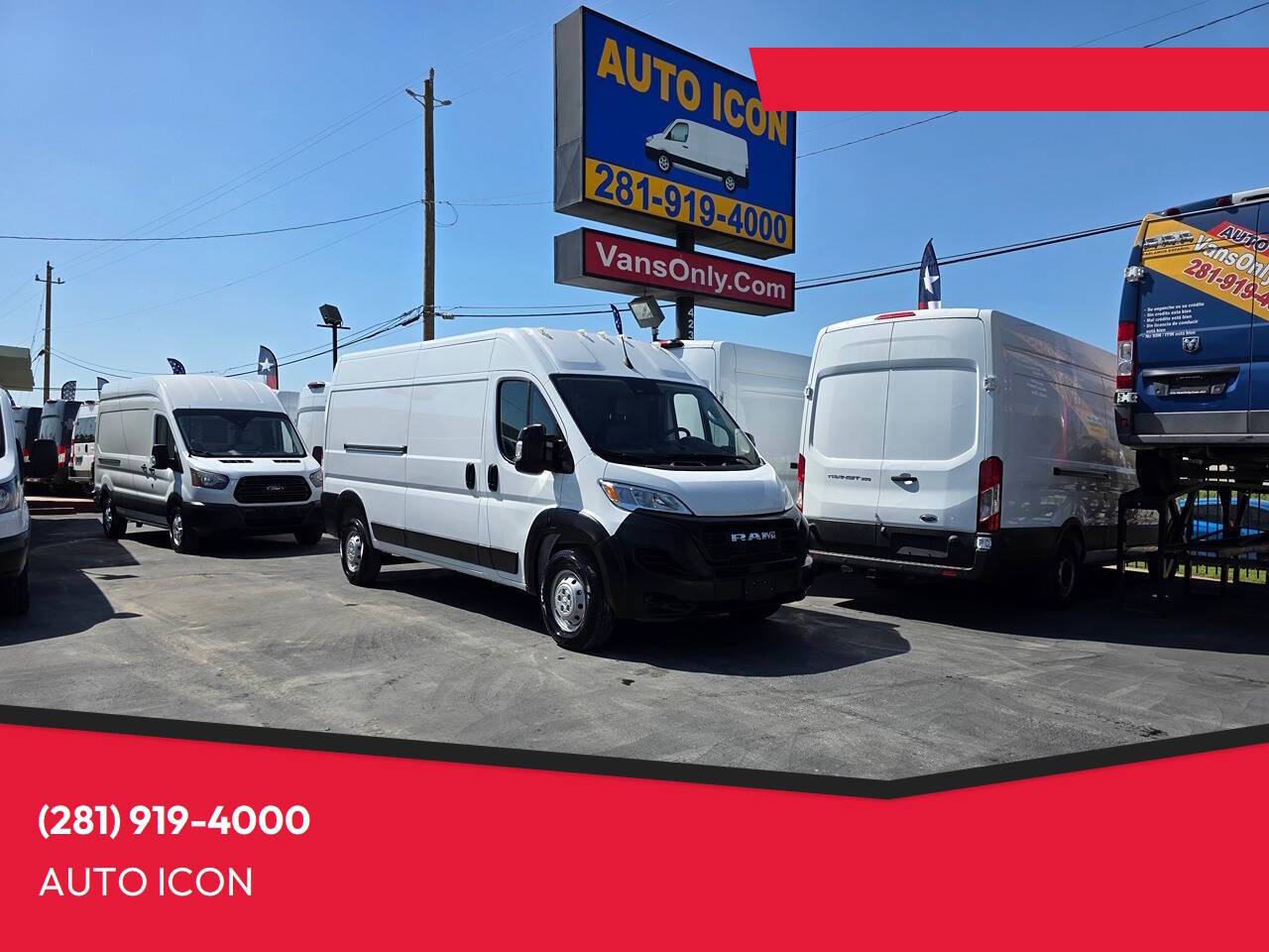 2023 Ram ProMaster Cargo Van 2500 — Cargo Van — 39,139 mi — Houston, TX