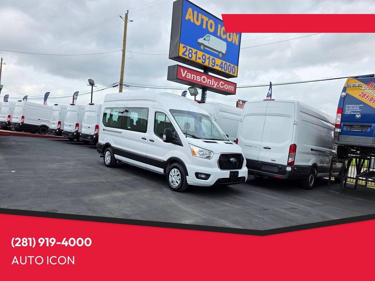2022 Ford Transit Passenger Wagon T-350 XLT — Passenger Van — 49,849 mi — Houston, TX