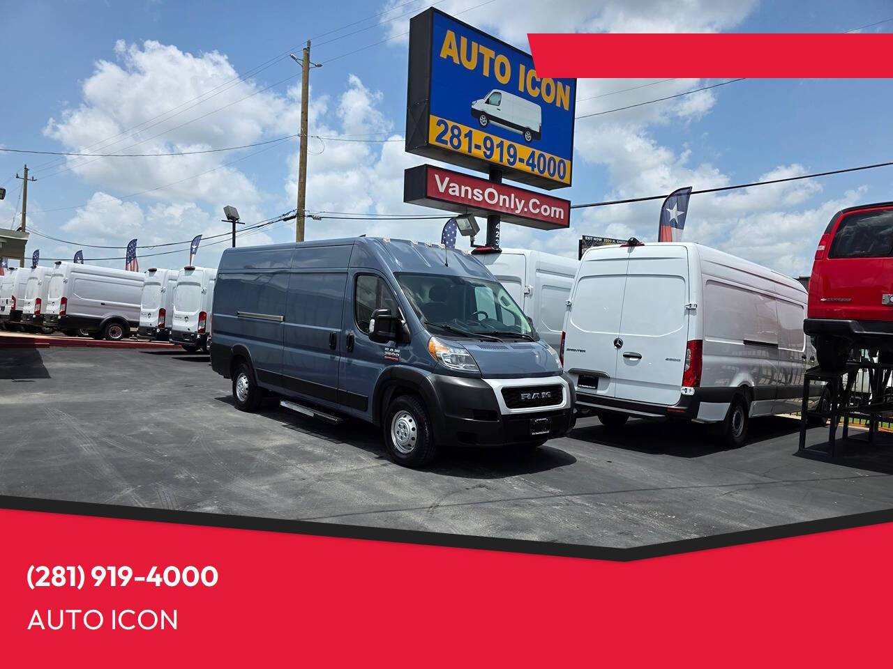 2019 Ram ProMaster Cargo Van 3500 — Cargo Van — 42,772 mi — Houston, TX