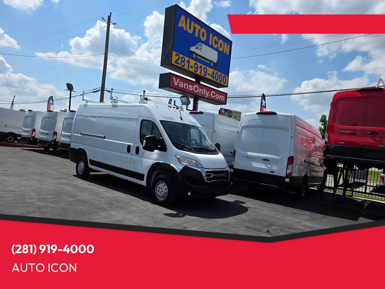 2023 Ram ProMaster Cargo Van 2500 — Cargo Van — 52,076 mi — Houston, TX